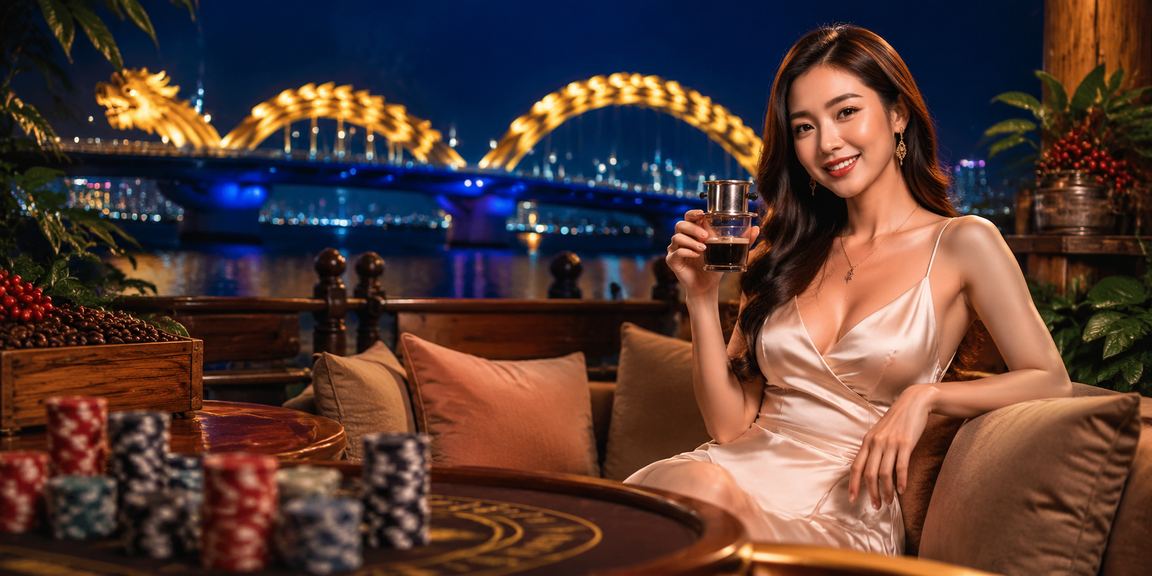 Khách hàng sử dụng app cá cược tại Đà Nẵng với nền cà phê đặc trưng