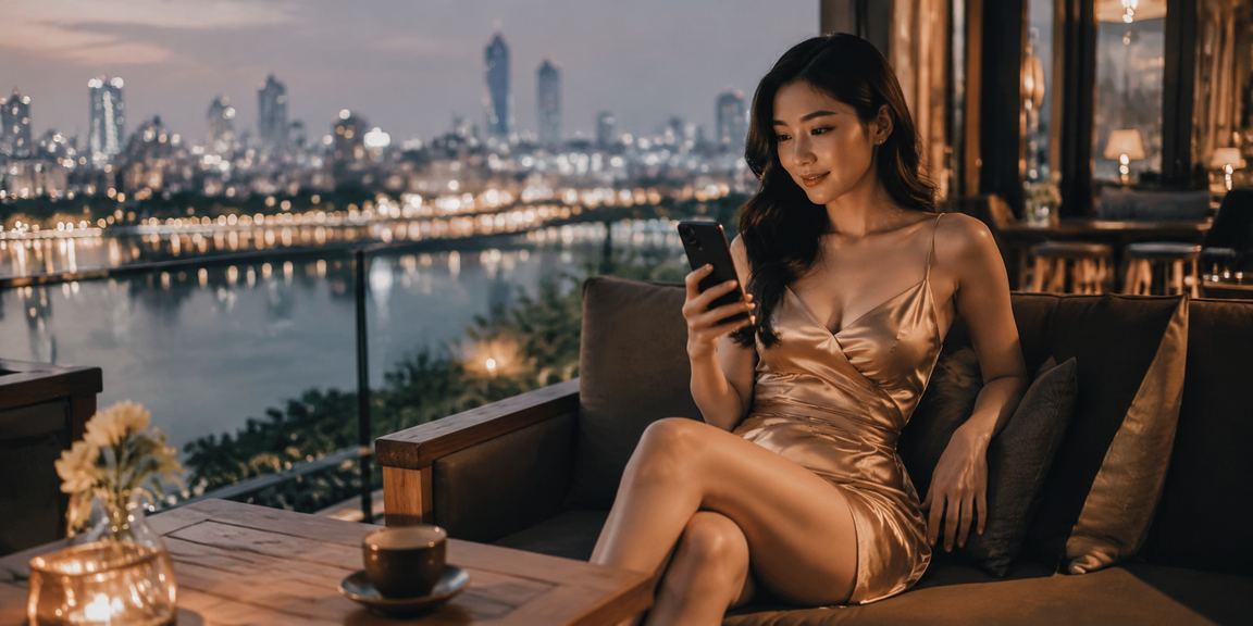 Người chơi VIP thưởng thức cà phê Hà Nội bên cạnh màn hình cá cược